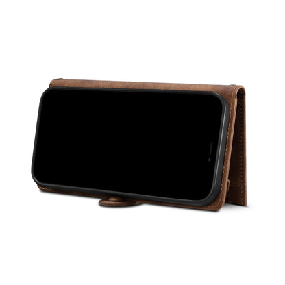 Retro Frosted Horizontal Flip Leather Case with Holder & Card Slot & Wallet & Zipper Pocket & Lanyard For iPhone 8 Plus & 7 Plus(Brown) - More iPhone Cases by buy2fix | Online Shopping UK | buy2fix