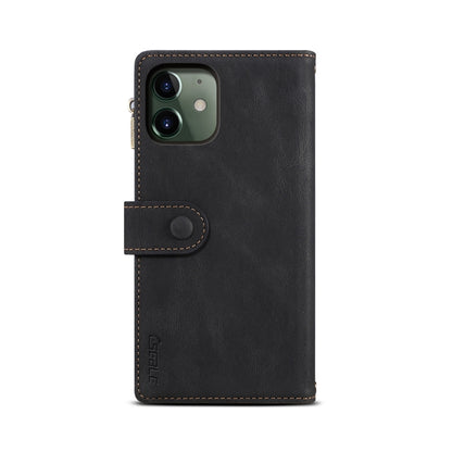 Retro Frosted Horizontal Flip Leather Case with Holder & Card Slot & Wallet & Zipper Pocket & Lanyard For iPhone 11(Black) - iPhone 11 Cases by buy2fix | Online Shopping UK | buy2fix