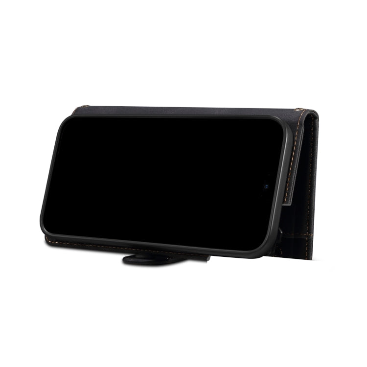 For Samsung Galaxy S21 FE 5G Retro Frosted Horizontal Flip Leather Case with Holder & Card Slot & Wallet & Zipper Pocket & Lanyard(Black) by buy2fix