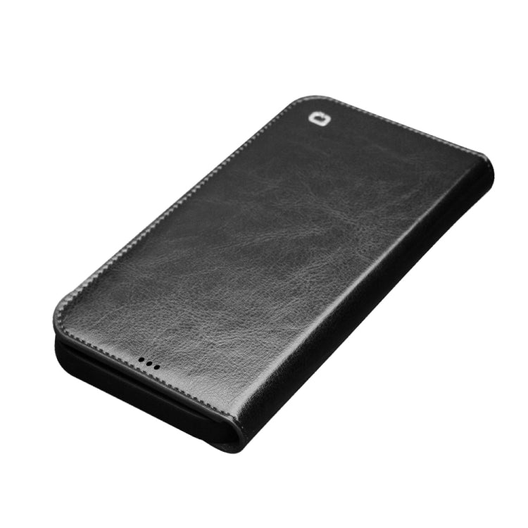 For iPhone 13 QIALINO Horizontal Flip Leather Case with Holder & Card Slots & Wallet(Black) - iPhone 13 Cases by QIALINO | Online Shopping UK | buy2fix