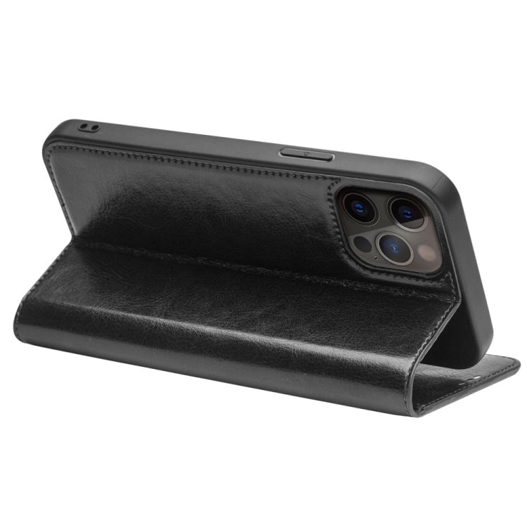 For iPhone 13 QIALINO Horizontal Flip Leather Case with Holder & Card Slots & Wallet Pro(Black) - iPhone 13 Cases by QIALINO | Online Shopping UK | buy2fix