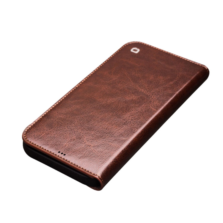 For iPhone 13 QIALINO Horizontal Flip Leather Case with Holder & Card Slots & Wallet Pro(Brown) - iPhone 13 Cases by QIALINO | Online Shopping UK | buy2fix