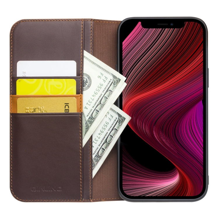 For iPhone 13 QIALINO Business Horizontal Flip Leather Case with Holder & Card Slots & Wallet(Brown) - iPhone 13 Cases by QIALINO | Online Shopping UK | buy2fix