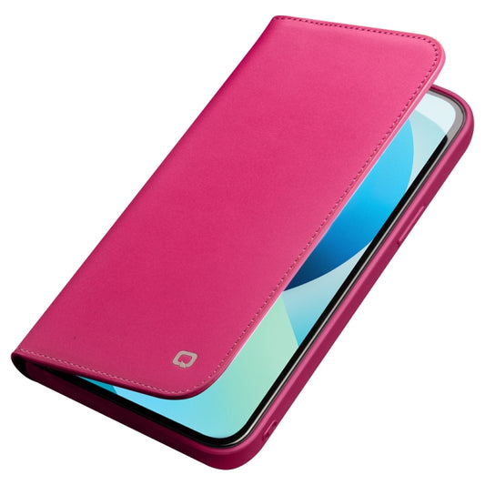 For iPhone 13 QIALINO Business Horizontal Flip Leather Case with Holder & Card Slots & Wallet (Rose Red) by QIALINO
