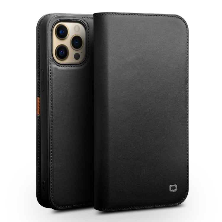 For iPhone 13 Pro QIALINO Business Horizontal Flip Leather Case with Holder & Card Slots & Wallet (Black) - iPhone 13 Pro Cases by QIALINO | Online Shopping UK | buy2fix