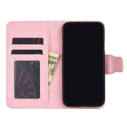 For iPhone 13 Pro Crystal Texture Horizontal Flip Leather Case with Holder & Card Slots & Wallet (Pink) - iPhone 13 Pro Cases by buy2fix | Online Shopping UK | buy2fix