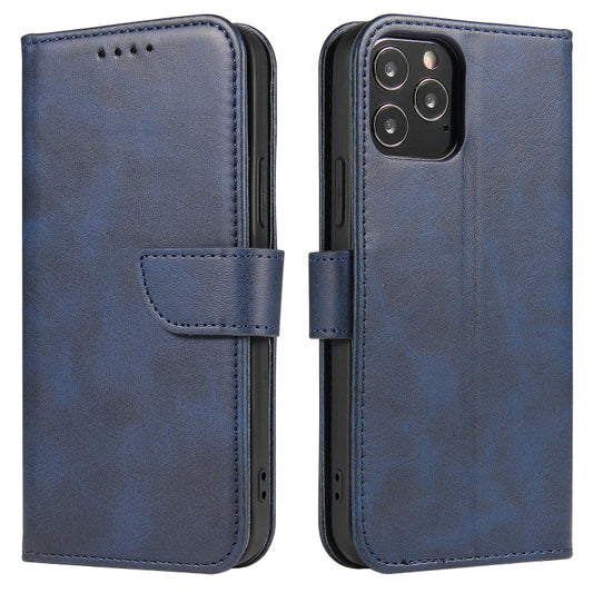 For iPhone 13 mini Calf Texture Buckle Horizontal Flip Leather Case with Holder & Card Slots & Wallet (Blue) by buy2fix