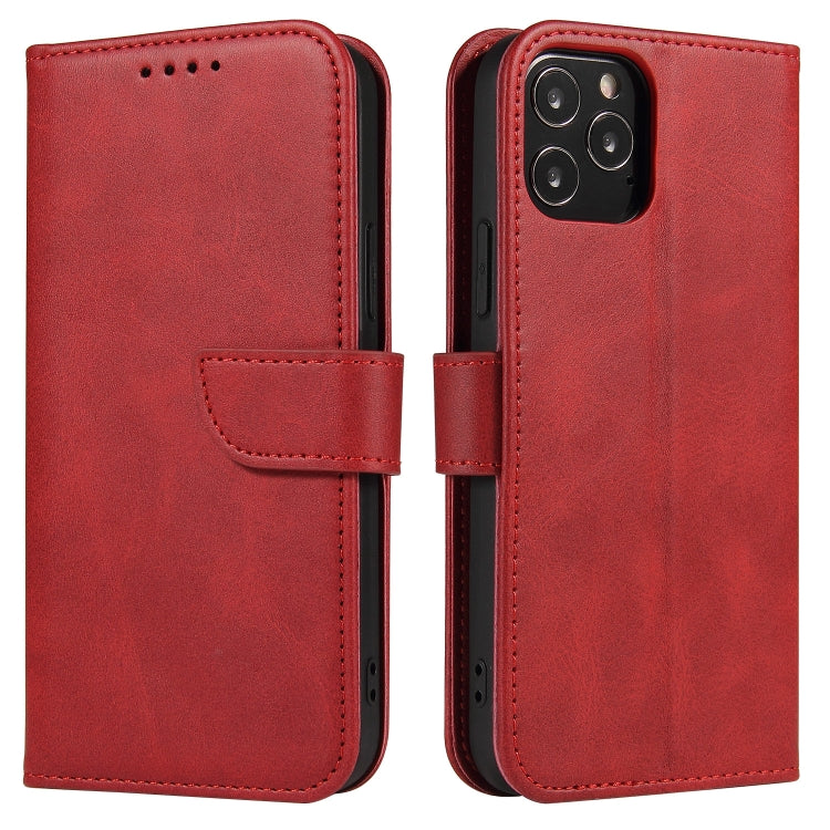 For iPhone 13 mini Calf Texture Buckle Horizontal Flip Leather Case with Holder & Card Slots & Wallet (Red) by buy2fix