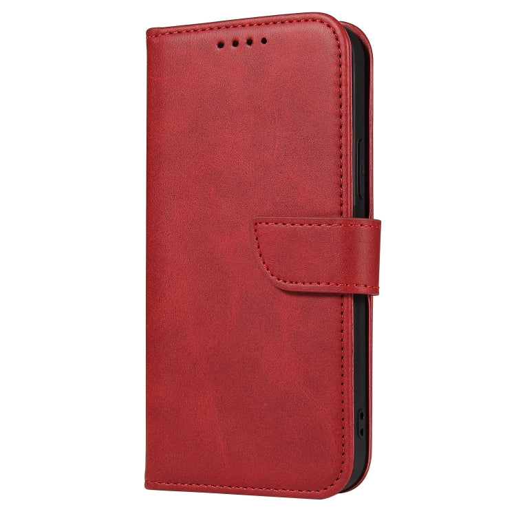 For iPhone 13 mini Calf Texture Buckle Horizontal Flip Leather Case with Holder & Card Slots & Wallet (Red) by buy2fix