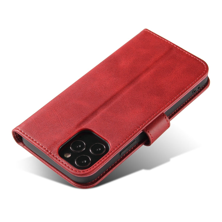 For iPhone 13 mini Calf Texture Buckle Horizontal Flip Leather Case with Holder & Card Slots & Wallet (Red) by buy2fix