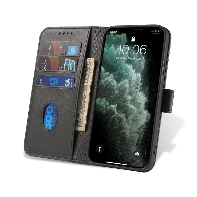 For iPhone 13 Pro Calf Texture Buckle Horizontal Flip Leather Case with Holder & Card Slots & Wallet (Black) - iPhone 13 Pro Cases by buy2fix | Online Shopping UK | buy2fix