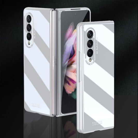 For Samsung Galaxy Z Fold3 5G GKK Folding UV Grilled Porcelain Protective Case(White) - Galaxy Phone Cases by GKK | Online Shopping UK | buy2fix