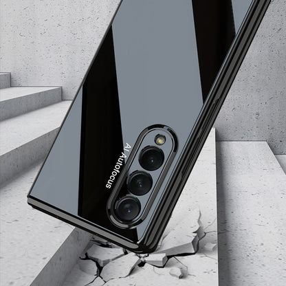 For Samsung Galaxy Z Fold3 5G GKK Folding UV Grilled Porcelain Protective Case(Black) - Galaxy Phone Cases by GKK | Online Shopping UK | buy2fix