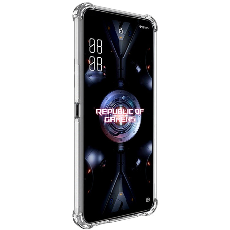 For Asus ROG Phone 5 Pro / 5s Pro IMAK All Coverage Shockproof Airbag TPU Case with Screen Protector(Transparent) - ASUS Cases by imak | Online Shopping UK | buy2fix