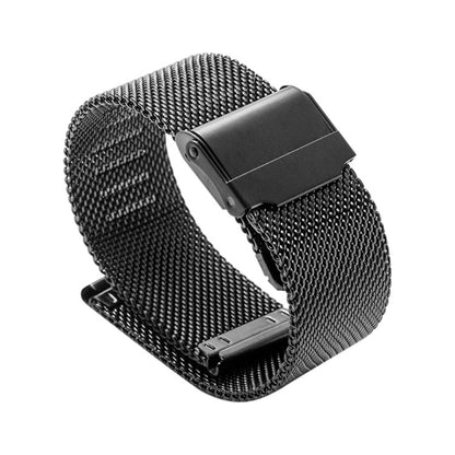 12mm 304 Stainless Steel Double Buckles Watch Band(Black) by buy2fix