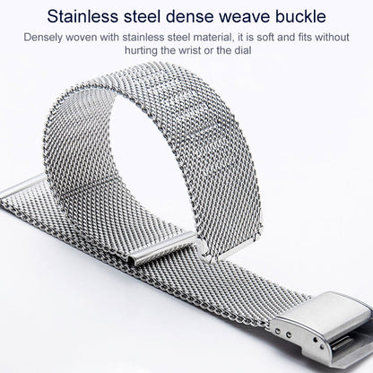 18mm 304 Stainless Steel Single Buckle Watch Band(Black) by buy2fix