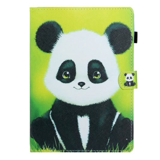 For iPad Air / Air 2 / iPad 9.7 Colored Drawing Horizontal Flip PU Leather Case with Holder & Card Slot & Sleep / Wake-up Function(Panda) - More iPad Cases by buy2fix | Online Shopping UK | buy2fix