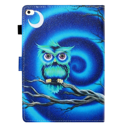 For iPad Air / Air 2 / iPad 9.7 Colored Drawing Horizontal Flip PU Leather Case with Holder & Card Slot & Sleep / Wake-up Function(Moon Owl) - More iPad Cases by buy2fix | Online Shopping UK | buy2fix