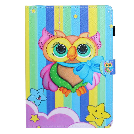 For iPad Air / Air 2 / iPad 9.7 Colored Drawing Horizontal Flip PU Leather Case with Holder & Card Slot & Sleep / Wake-up Function(Rainbow Owl) - More iPad Cases by buy2fix | Online Shopping UK | buy2fix