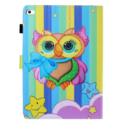 For iPad Air / Air 2 / iPad 9.7 Colored Drawing Horizontal Flip PU Leather Case with Holder & Card Slot & Sleep / Wake-up Function(Rainbow Owl) - More iPad Cases by buy2fix | Online Shopping UK | buy2fix