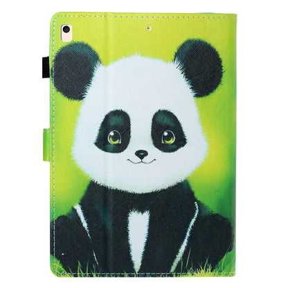 For iPad 10.2 / Air 10.5 (2019) Colored Drawing Horizontal Flip PU Leather Case with Holder & Card Slot & Sleep / Wake-up Function(Panda) - iPad 10.2 Cases by buy2fix | Online Shopping UK | buy2fix