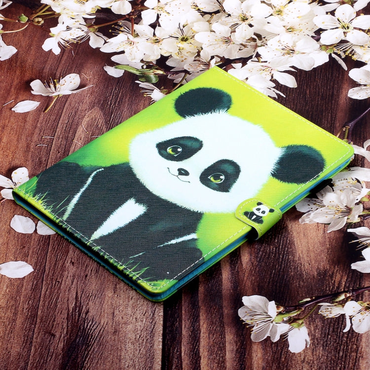 For iPad 10.2 / Air 10.5 (2019) Colored Drawing Horizontal Flip PU Leather Case with Holder & Card Slot & Sleep / Wake-up Function(Panda) - iPad 10.2 Cases by buy2fix | Online Shopping UK | buy2fix