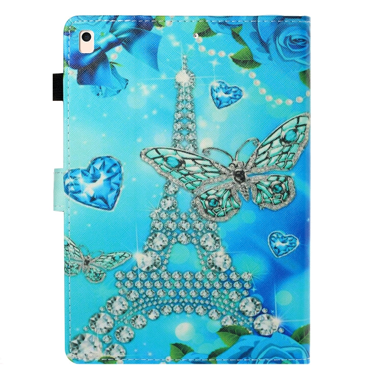 For iPad 10.2 / Air 10.5 (2019) Colored Drawing Horizontal Flip PU Leather Case with Holder & Card Slot & Sleep / Wake-up Function(Butterfly Tower) - iPad 10.2 Cases by buy2fix | Online Shopping UK | buy2fix