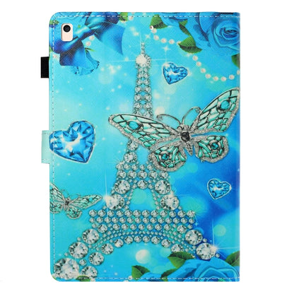 For iPad 10.2 / Air 10.5 (2019) Colored Drawing Horizontal Flip PU Leather Case with Holder & Card Slot & Sleep / Wake-up Function(Butterfly Tower) - iPad 10.2 Cases by buy2fix | Online Shopping UK | buy2fix