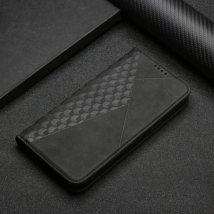 For Xiaomi Poco M3 / Redmi 9T Diamond Pattern Splicing Skin Feel Magnetic Horizontal Flip Leather Case with Card Slots & Holder & Wallet(Black) - Xiaomi Cases by buy2fix | Online Shopping UK | buy2fix