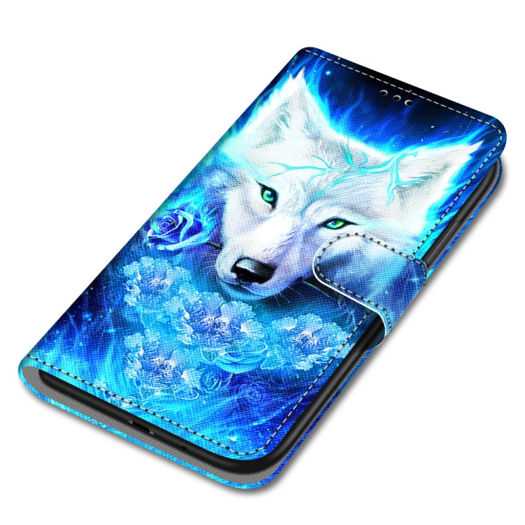 For Xiaomi Redmi 10 Coloured Drawing Cross Texture Horizontal Flip PU Leather Case with Holder & Card Slots & Wallet & Lanyard(Dick Rose Wolf) by buy2fix