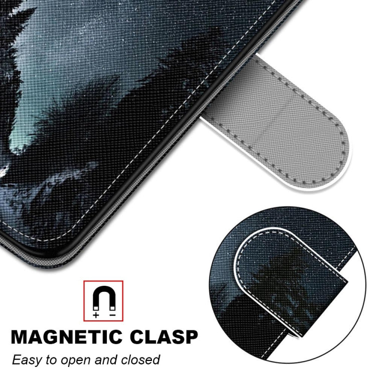For Huawei P50 Coloured Drawing Cross Texture Horizontal Flip PU Leather Case with Holder & Card Slots & Wallet & Lanyard(Mountain Road Starry Sky) - Huawei Cases by buy2fix | Online Shopping UK | buy2fix