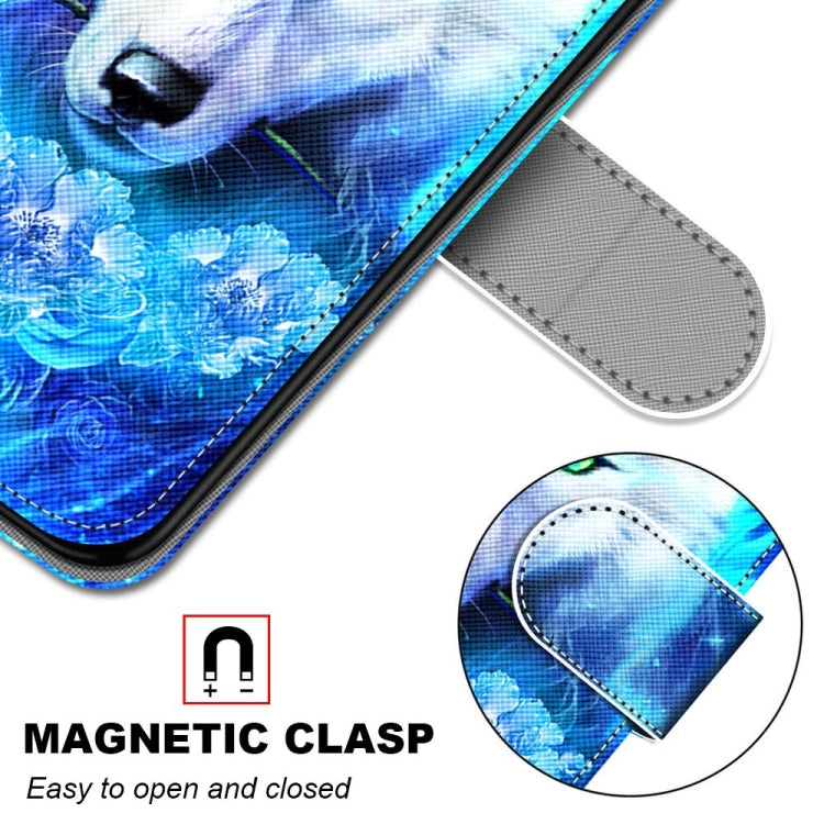 For Huawei P50 Pro Coloured Drawing Cross Texture Horizontal Flip PU Leather Case with Holder & Card Slots & Wallet & Lanyard(Dick Rose Wolf) - Huawei Cases by buy2fix | Online Shopping UK | buy2fix