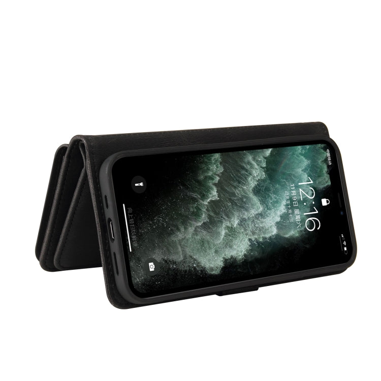 Skin Feel PU + TPU Horizontal Flip Leather Case with Holder & 15 Cards Slot & Wallet & Zipper Pocket & Lanyard For iPhone 11 Pro Max(Black) - iPhone 11 Pro Max Cases by buy2fix | Online Shopping UK | buy2fix