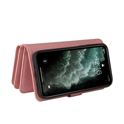 Skin Feel PU + TPU Horizontal Flip Leather Case with Holder & 15 Cards Slot & Wallet & Zipper Pocket & Lanyard For iPhone 11 Pro Max(Pink) - iPhone 11 Pro Max Cases by buy2fix | Online Shopping UK | buy2fix