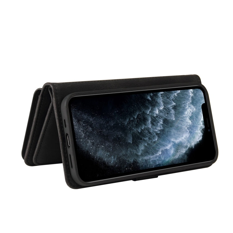 Skin Feel PU + TPU Horizontal Flip Leather Case with Holder & 15 Cards Slot & Wallet & Zipper Pocket & Lanyard For iPhone 11 Pro(Black) - iPhone 11 Pro Cases by buy2fix | Online Shopping UK | buy2fix