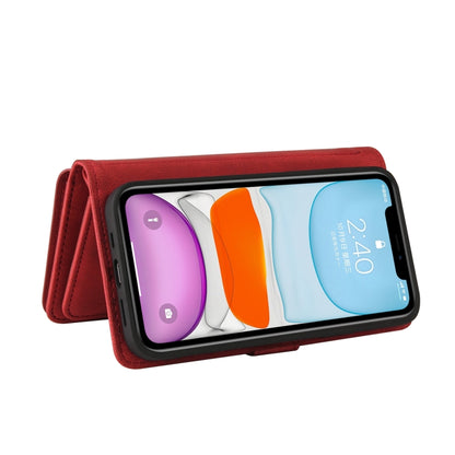 Skin Feel PU + TPU Horizontal Flip Leather Case with Holder & 15 Cards Slot & Wallet & Zipper Pocket & Lanyard For iPhone 11(Red) - iPhone 11 Cases by buy2fix | Online Shopping UK | buy2fix