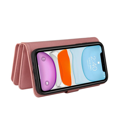 Skin Feel PU + TPU Horizontal Flip Leather Case with Holder & 15 Cards Slot & Wallet & Zipper Pocket & Lanyard For iPhone 11(Pink) - iPhone 11 Cases by buy2fix | Online Shopping UK | buy2fix