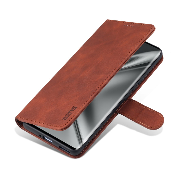 For Honor V40 AZNS Skin Feel Calf Texture Horizontal Flip Leather Case with Card Slots & Holder & Wallet(Brown) - Honor Cases by AZNS | Online Shopping UK | buy2fix