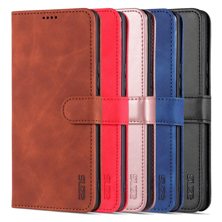 For Honor V40 AZNS Skin Feel Calf Texture Horizontal Flip Leather Case with Card Slots & Holder & Wallet(Brown) - Honor Cases by AZNS | Online Shopping UK | buy2fix