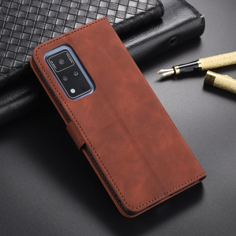 For Honor V40 AZNS Skin Feel Calf Texture Horizontal Flip Leather Case with Card Slots & Holder & Wallet(Brown) - Honor Cases by AZNS | Online Shopping UK | buy2fix