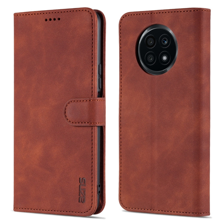 For Honor X20 AZNS Skin Feel Calf Texture Horizontal Flip Leather Case with Card Slots & Holder & Wallet(Brown) - Honor Cases by AZNS | Online Shopping UK | buy2fix