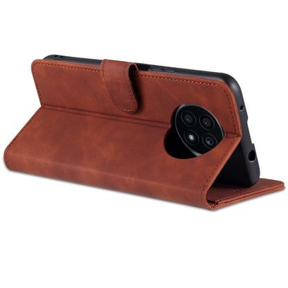 For Honor X20 AZNS Skin Feel Calf Texture Horizontal Flip Leather Case with Card Slots & Holder & Wallet(Brown) - Honor Cases by AZNS | Online Shopping UK | buy2fix