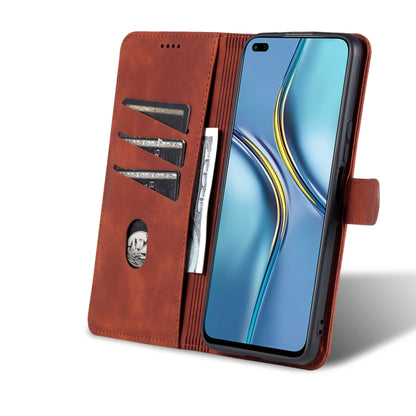 For Honor X20 AZNS Skin Feel Calf Texture Horizontal Flip Leather Case with Card Slots & Holder & Wallet(Brown) - Honor Cases by AZNS | Online Shopping UK | buy2fix