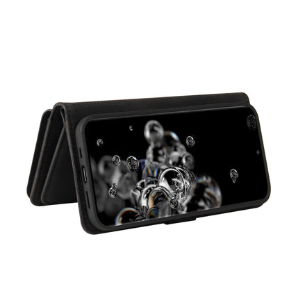 For Samsung Galaxy S20 Ultra Skin Feel PU + TPU Horizontal Flip Leather Case with Holder & 15 Cards Slot & Wallet & Zipper Pocket & Lanyard(Black) by buy2fix