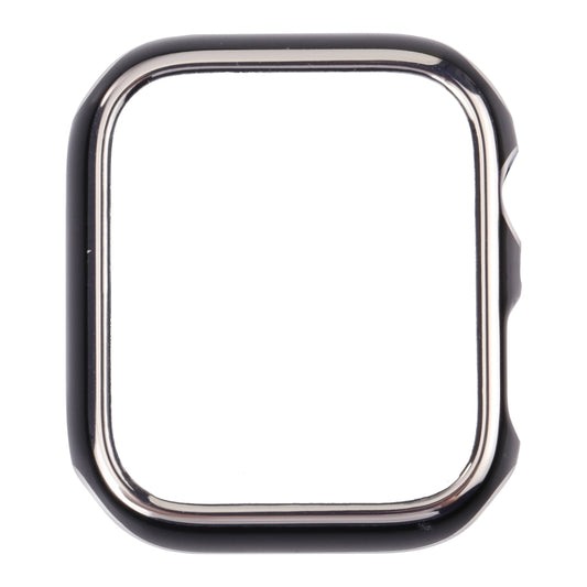 Dual-color Electroplating PC Protective Watch Case For Apple Watch Series 3 & 2 & 1 38mm(Silver Edge + Black Background) by buy2fix