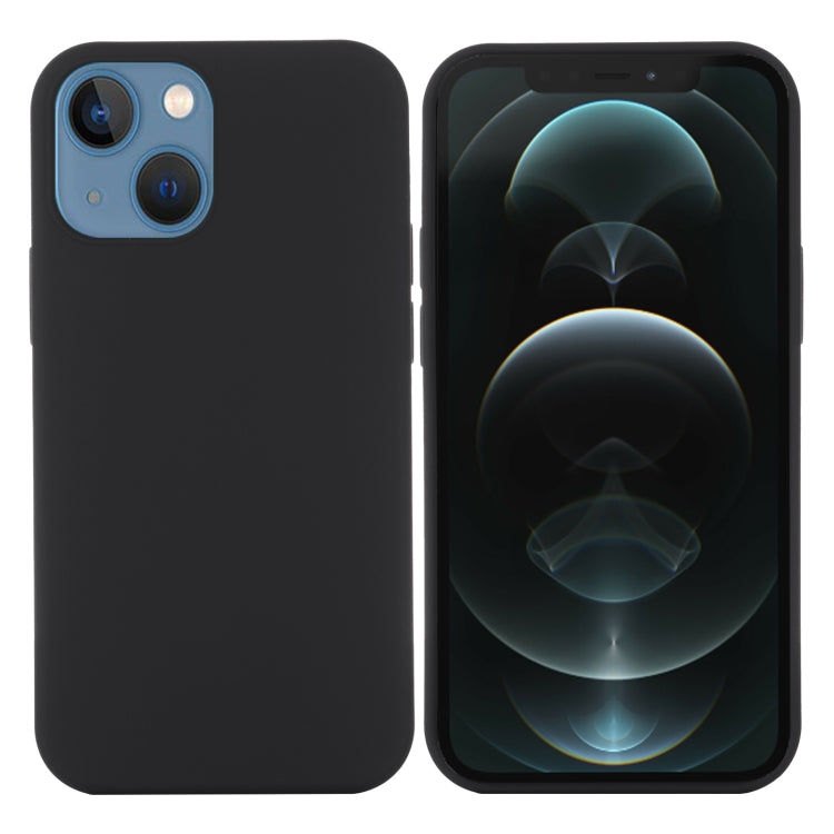 For iPhone 13 mini Shockproof Silicone Magnetic Magsafe Case (Black) by buy2fix