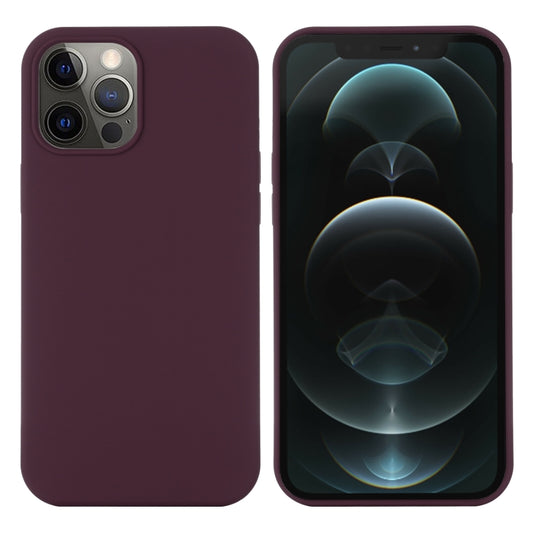 For iPhone 13 Pro Max Shockproof Silicone Magnetic Magsafe Case (Plum Color) by buy2fix