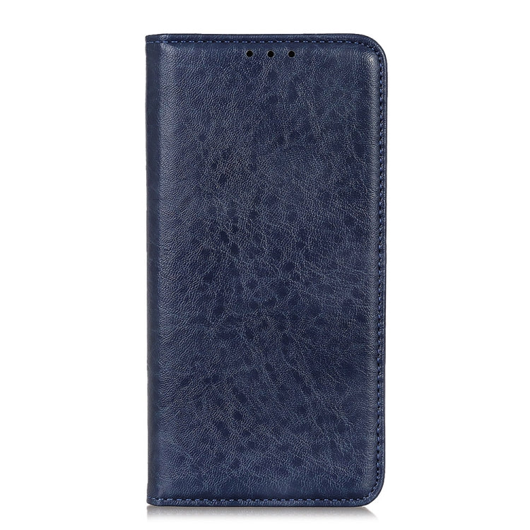 For Galaxy A51 Magnetic Retro Crazy Horse Texture Horizontal Flip Leather Case with Holder & Card Slots(Blue) by buy2fix