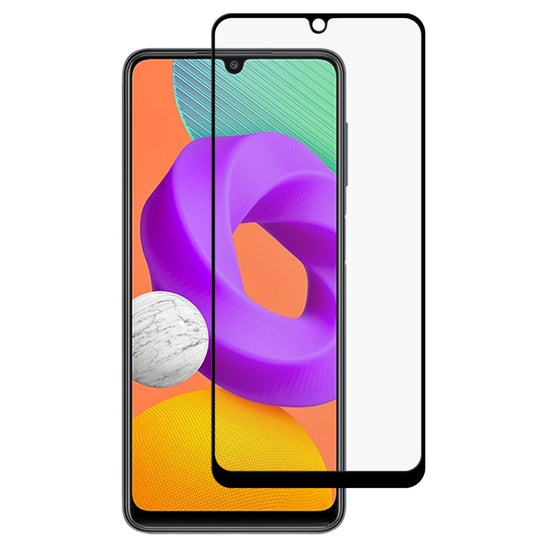 For Samsung Galaxy M22 Full Glue Full Screen Tempered Glass Film