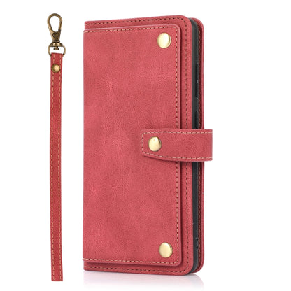 For Samsung Galaxy A52 5G / 4G PU + TPU Horizontal Flip Leather Case with Holder & Card Slot & Wallet & Lanyard(Wine Red) by buy2fix